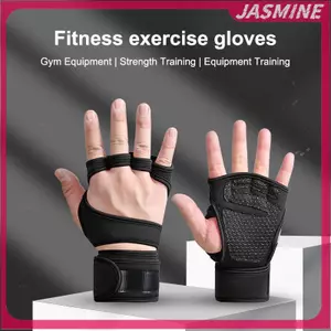 Găng tay tập cử tạ Jasmine bảo vệ lòng bàn tay và cổ tay, phù hợp cho nam nữ trong thể dục thể thao