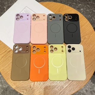 Dành Cho iPhone 17 pro max Vỏ Bảo Vệ Màn Hình, Cho iPhone 17 Vỏ Điện Thoại 16 15 14 Vỏ Silicon Lỏng Từ Tính Có Chống Sốc
