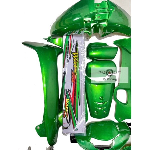 Dàn áo wave alpha - wave nhỏ xanh lá heineken - tặng team 3 lớp