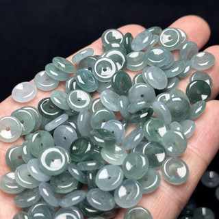 ((5 cái) Ngọc nước xanh tự nhiên 9mm với khóa an toàn rời - phụ kiện handmade)