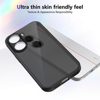 Dành Cho Redmi Turbo 3 / 4 Pro 5G / POCO F6 / F7 / X7 Pro 5G Ốp điện thoại Cứng Mờ Da-Feel Khung TPU Mềm Chống Sốc Mỏng