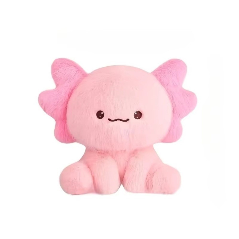 YOLOGO 1 Búp Bê Nhồi Bông, Đồ Trang Trí Kawaii Búp Bê Đồng Hành Sang Trọng Siêu Mềm, Búp Bê Axolotl Salamander Dễ Thương Trang Trí Nhà Đồ Chơi Động Vật Sang Trọng Quà Tặng Sinh Nhật
