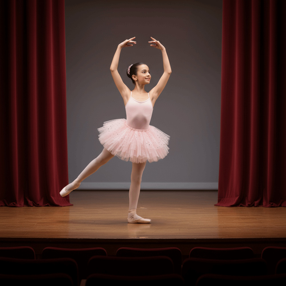 FLAZEA Bé Gái Ballet TuTu Đầm, Váy Ba Lê Trẻ Em Lông Tơ Sequin, Trang Phục Khiêu Vũ Chuyên Nghiệp Đầm Hoàng Tử Mềm Đầm Ballerina Cổ Tích Chấm Điểm