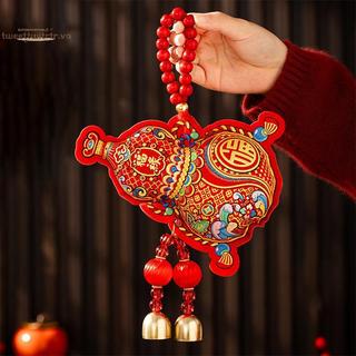 TRTR 2026 Cửa Năm Mới "Fu" Nhân Vật Cung Hoàng Đạo Mặt Dây Chuyền Túi Đựng Tiền Cá Trang Trí Lễ Hội Mùa Xuân Trang Trí Ngựa Năm Lễ Hội Trang Trí Phòng Khách VN