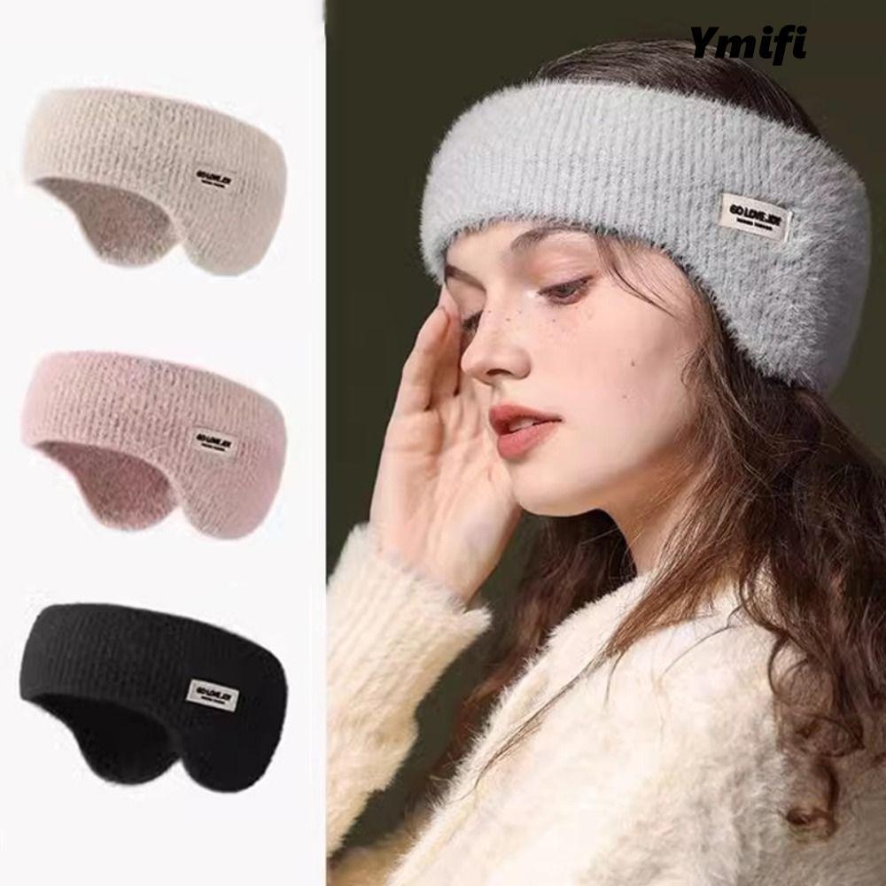 YMIFI Head Worn Earmuffs, Máy hâm nóng tai chống gió Dệt kim ấm áp Earmuffs, Vỏ tai Bảo vệ lạnh Dây buộc tóc mùa đông