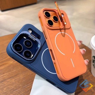 Ốp điện thoại bảo vệ ống kính cao cấp cho IPhone 17 Pro Max 17Air 11 12 13 14 15 16 Pro Max Plus Vỏ từ tính silicon Vỏ chống sốc
