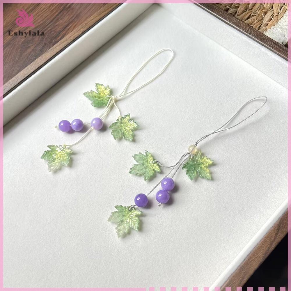 Trong Suốt Bông Tuyết Cây Giáng Sinh Móc Khóa Lá Dễ Thương Chuông Gió Mặt Dây Chuyền Điện Thoại Di Động Dây Túi Trang Trí Quà Tặng [MỚI]