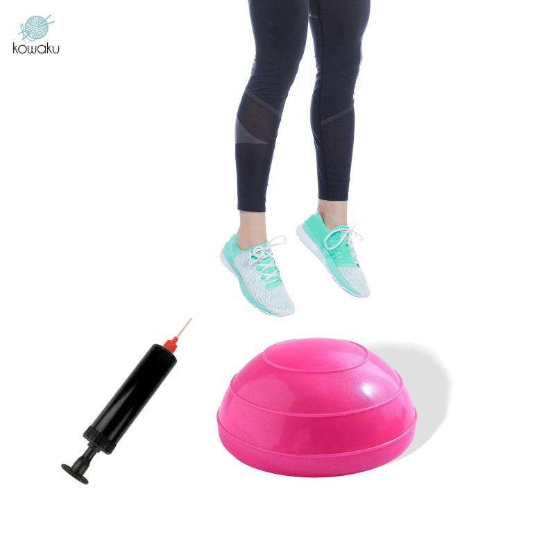 Bóng cân bằng bơm hơi 6,3 inch, có đế chống trượt và bơm, phù hợp dùng ở nhà hay ngoài trời