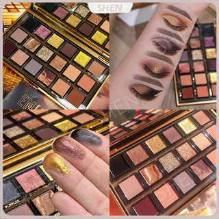 Bảng phấn mắt màu HUDA18 Châu Âu Mỹ Pearlescent Rose Gold Eyeshadow Palette