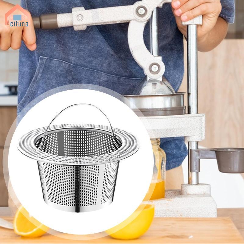 Lưới mịn Lọc Thép không gỉ có tay cầm Bộ phận máy ép trái cây Sàng lọc ép lạnh Máy lọc nước ép cho gạo Trà lá rời