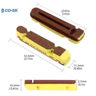 COUTR 1 Cặp Má Phanh Carbon V-Brake C-Brake Miếng Lót Cork Cao Su Có Thể Thay Thế Đường Gấp Phanh Caliper Giày VN