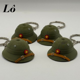Móc khóa mũ cối bộ đội – Quà lưu niệm độc đáo, biểu tượng Việt Nam