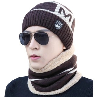Mũ len nam thanh niên Kiểu Hàn thời trang - Lót lông dày ấm áp, chống rét, đội đầu mùa đông