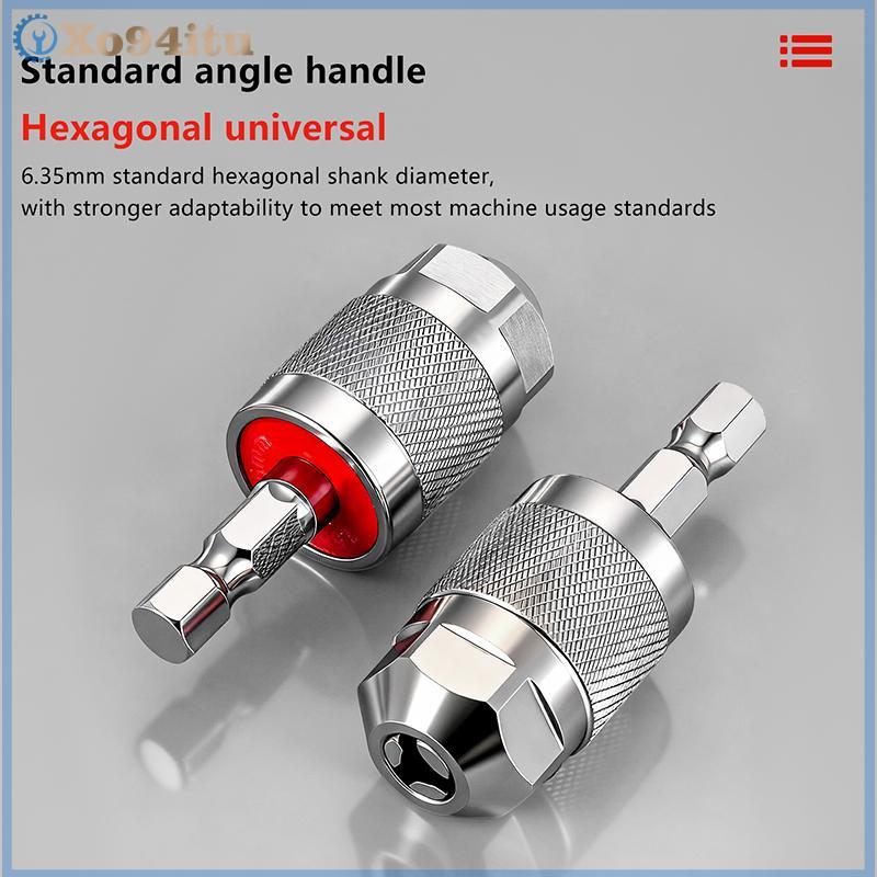 XOITU Thay Đổi Nhanh Tay Cầm Lục Giác Tua Vít Bộ Chuyển Đổi Mũi Khoan Điện Collet Chuyển Đổi Nối Dài Dụng Cụ Mài Điện VN