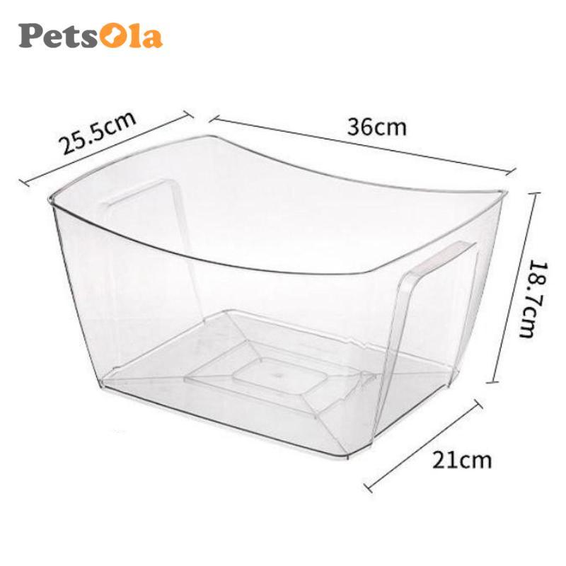 Thùng đá PETSOLA cho các bữa tiệc Đồ uống trong suốt Khay kem Xô uống để uống Chai bia sâm panh