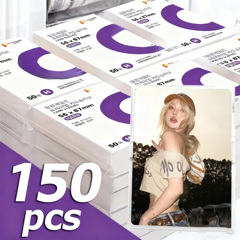 50 / 100 / 150 Cái Tay áo thẻ mềm trong suốt / Thẻ bóng chày bằng nhựa & Bảo vệ hình ảnh Kpop