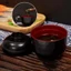 Bát súp Miso CORALTIDE, Bộ đồ ăn có nắp bát cơm Nhật Bản, súp phục vụ cơm phục vụ bát súp truyền thống có nắp Phụ kiện nhà bếp