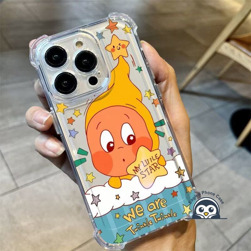 Ốp Điện Thoại Bé Ngôi Sao Ngủ Dễ Thương Cho Samsung Galaxy M62 M56 M55 M54 M53 M52 M51 M44 M42 M40 M36 M35 M34 M33 M32 M31S M31 Prime M30S M30 4G 5G Vỏ Hoạt Hình Lấp Lánh Trong Suốt Bìa Mềm