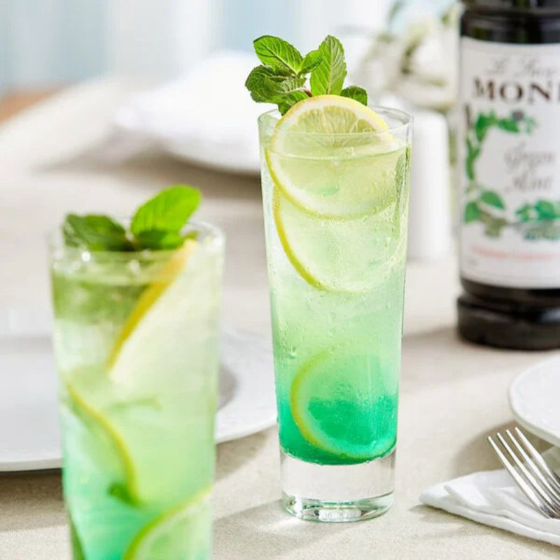 Siro Monin Bạc Hà Xanh Green Mint 70cl, Nguyên Liệu Pha Chế Chuyên Nghiệp, Syrup Nhập Khẩu Pháp