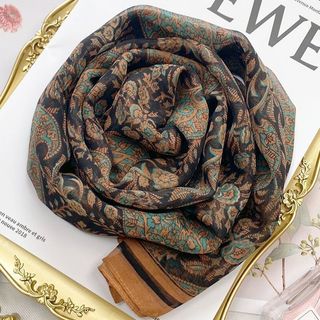 Khăn Choàng Lụa Nữ - Thời Trang Mới, Thiết Kế Retro, Chống Gió - Khăn Đi Biển LPUG