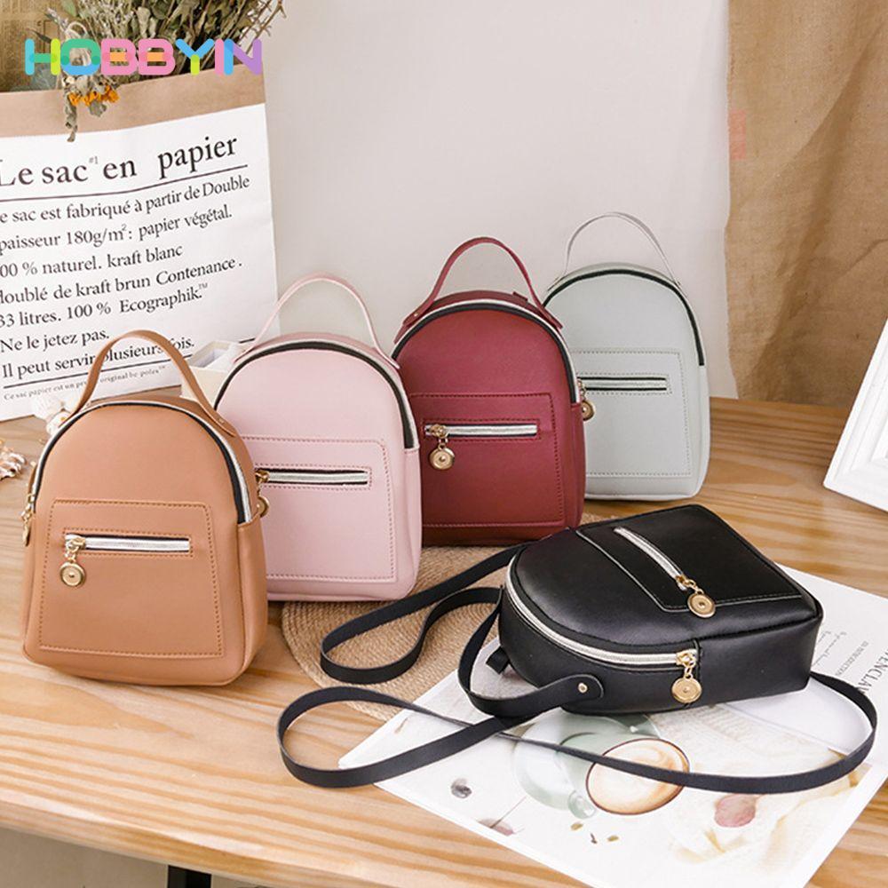 Ba lô Mini HOBBYIN Du lịch bé gái Gói Daypack PU nhỏ