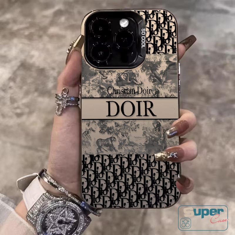 Ốp Lưng Cho Redmi 10C 14C 13C A3 9C 13 12 9 10 A2 12C 9C NFC 9A 10A 9T Note 11 14 13 9 8 10 11s 10s 12 Pro POCO C61 M3 Thương Hiệu Thời Trang In Chữ Doodle Mạ Kim Loại Vỏ mềm ống kính