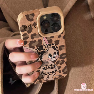 Ốp Lưng Cho Iphone 17 14 16 13 15 12 11 Pro Max Air 14 15 16 Plus X XR XS Max Cool Leopard In Hình Dễ Thương Chuột Jerry Da Lông Vũ Họa Tiết Bao