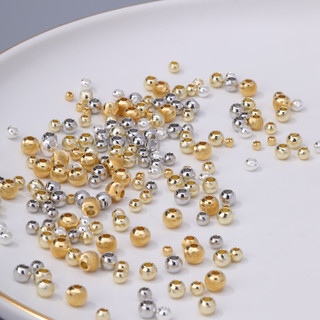 Hạt mắt mèo 18K rời, miếng đệm 18K, phụ kiện DIY làm vòng tay/vòng cổ trang sức
