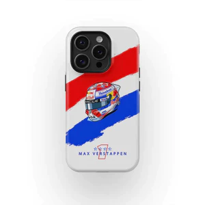 Ốp điện thoại mũ bảo hiểm Max Verstappen 2025 thích hợp cho iPhone17 16PM 15ProMax 11Pro 12MINI SAMSUNG S22 / 23 / 24 / 25 13plus 7 / 8 SE XS XR 2in1 Vỏ bóng