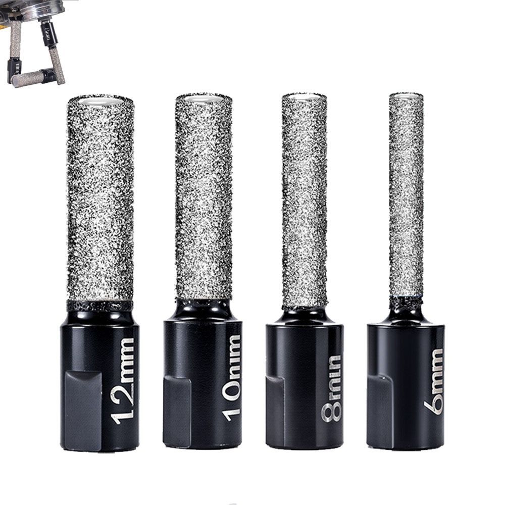 Mũi khoan khô cho máy mài góc 6-12mm, ren M10, bền chắc, dùng cho khoan và gia công