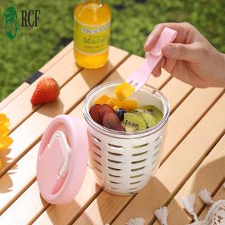 Cốc đựng trái cây có nĩa - Hộp đựng dã ngoại di động chống rò rỉ cho sinh viên văn phòng