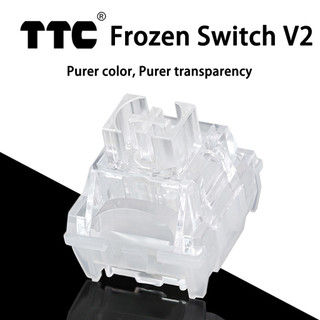 TTC Frozen Switch V2 Bàn phím cơ Im lặng Tắt tiếng Công tắc tuyến tính 39g 3 chân RGB Trong suốt