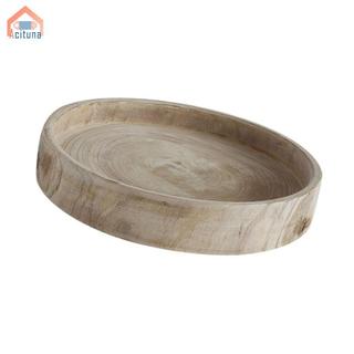 Khay phục vụ bằng gỗ tròn Đĩa phục vụ cho bàn cà phê Khách sạn Ottoman