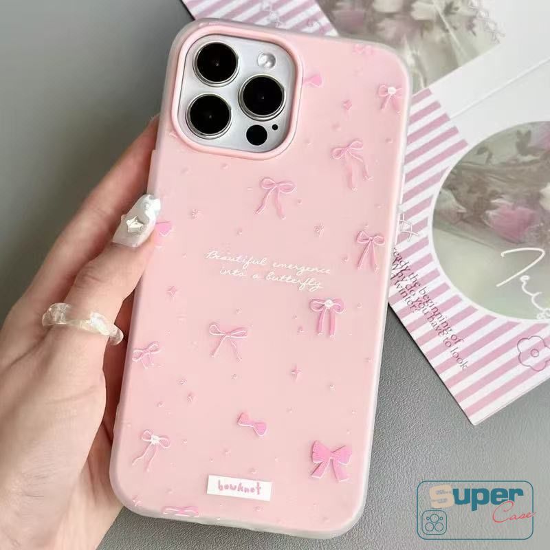 Ốp Lưng Samsung A07 A16 A17 A05 A05s A06 A34 A13 A03s A26 A14 A54 A53 A15 A56 A13 A03 A35 A36 A55 A04s A04 A32 A24 A22 Nơ Dễ Thương Ngọt Ngào Hoa Nhiều Màu Sắc Silicon 2 in1 Bao