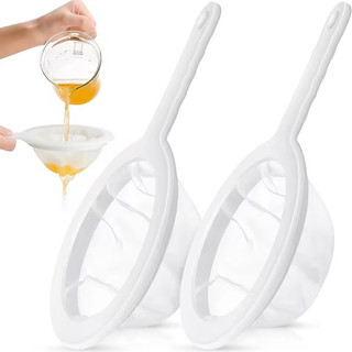 120 200 400 Lưới Bếp Lọc Nylon Siêu Mịn - Muỗng Lọc Sàng Nhựa Cho Sữa Đậu Nành