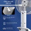 Quạt mini đa năng 3 trong 1: Để bàn – Kẹp – Treo tường,quạt mini xoay 360 độ,quạt sạc usb,quạt kẹp đầu giường,quạt mini