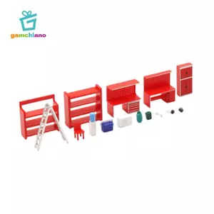 Bộ mô hình phụ kiện Diorama tỷ lệ 1 / 64, Phụ kiện, Nhẹ, Vẽ tay, Mô phỏng thu nhỏ để trang trí đạo cụ Diorama