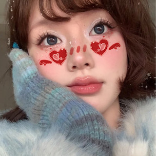 Đề-can hình xăm trái tim nơ tạm thời cho Valentine