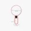 Gương cầm tay phóng đại FAVORITEGOODS, Chức năng đứng Gương mỹ phẩm có thể gập lại, Gương chiếu hậu hai mặt di động 2X / 5X / 10X