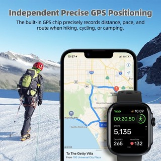 Đồng hồ thông minh GOOJODOQ có GPS Bluetooth, trợ lý giọng nói Alexa, khả năng chống nước 3ATM và theo dõi hoạt động