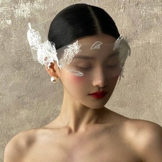 Mũ Đội Đầu Ren Vintage Thanh Lịch, Phụ Kiện Tóc Cô Dâu Độc Đáo và Cao Cấp