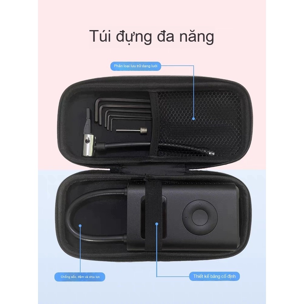 Túi đựng máy bơm không khí ô tô Máy bơm không khí áp suất cao Hộp bảo vệ di động túi bơm  đạp Tương thích cho Xiaomi 1s