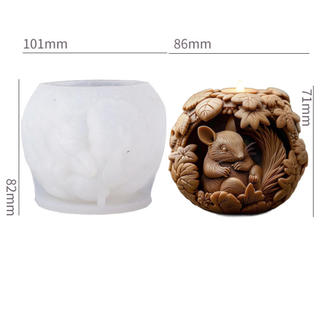 Giáng Sinh 3d Sóc Khuếch Tán Khuôn Tự Làm Sóc Khuôn Silicon Chất Lượng Cao Cho Tự Làm Thủ Công Trang Trí Nhà Cửa Ngày Lễ Trang Trí