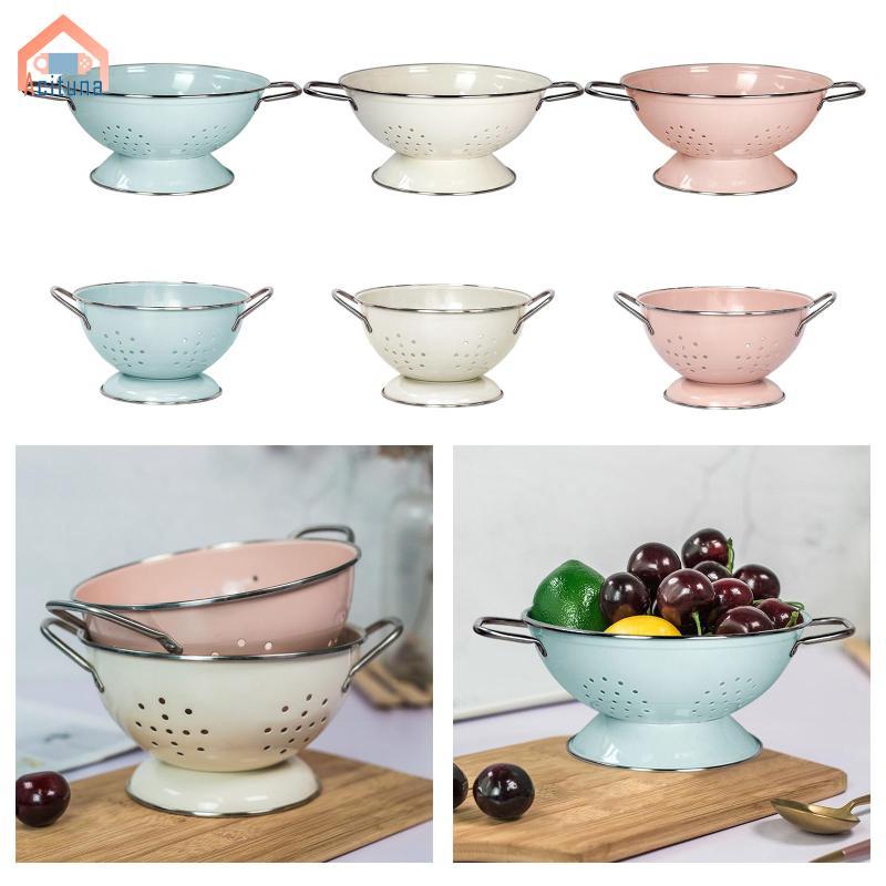 Men tráng Giỏ đựng trái cây thoát nước Bát phục vụ Đĩa lọc rau quả Thực phẩm