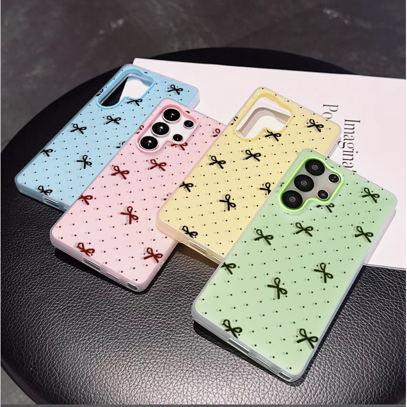 Ốp Lưng Cho OPPO A5S A5 A9 A53 2020 A94 A93 A74 A57 A77 A98 F31PRO RENO 8 5F 5 6 Lite 7 10 Pro Thời Trang Nơ Mềm Mại Dễ Thương Kẹo Mờ Cover