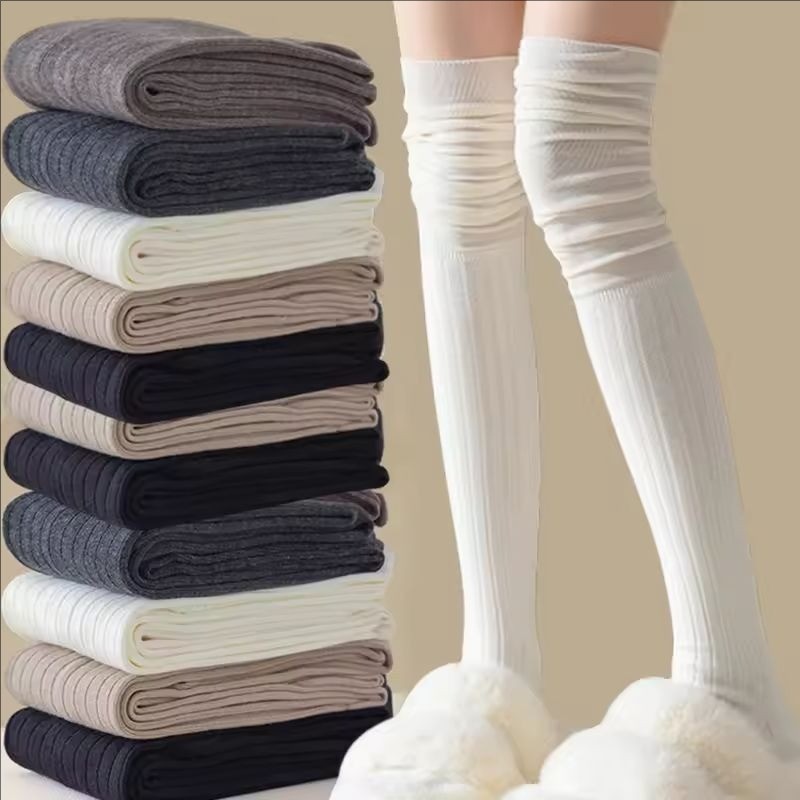 Tất cổ cao phong cách Nhật Bản JK, bông polyester, 4 màu đen xám trắng kaki, phù hợp trang phục hàng ngày và dự tiệc