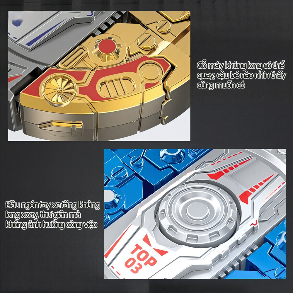 Deformation Spinner Fidget Toy Stress Relief Mechanical Gyro Robot Dinosaur Spinning Top Kids Birthday Gift