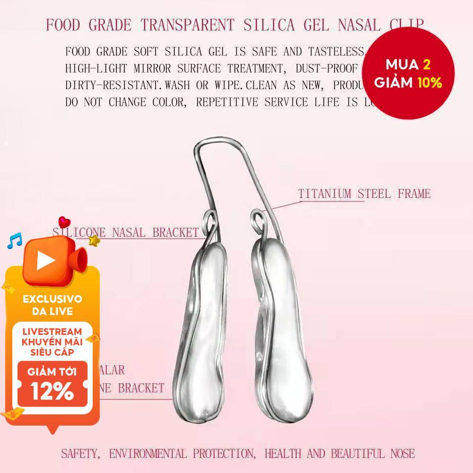 Kẹp mũi làm bằng silicon mềm, vừa vặn quanh mũi