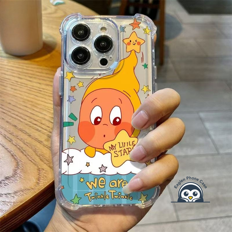 Ốp Điện Thoại Bé Ngôi Sao Ngủ Dễ Thương Cho Samsung Galaxy M62 M56 M55 M54 M53 M52 M51 M44 M42 M40 M36 M35 M34 M33 M32 M31S M31 Prime M30S M30 4G 5G Vỏ Hoạt Hình Lấp Lánh Trong Suốt Bìa Mềm