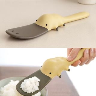 Sáng Tạo Thìa Cơm Hình Platypus Hoạt Hình Hàng Hóa Thực Phẩm Xẻng Cơm Silicon Cấp Thực Phẩm